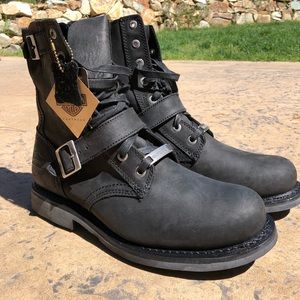 Harley Davidson motorcycle riding boots